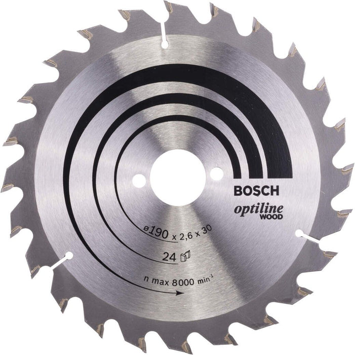 Bosch list kružne testere Optiline Wood 190 x 30 x 2,6 mm, 24 - 2608640615 List kružne testere za drvo BOSCH Madras doo Beograd