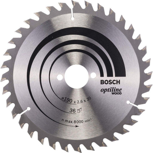 Bosch list kružne testere Optiline Wood 190 x 30 x 2,6 mm, 36 - 2608640616 List kružne testere za drvo BOSCH Madras doo Beograd