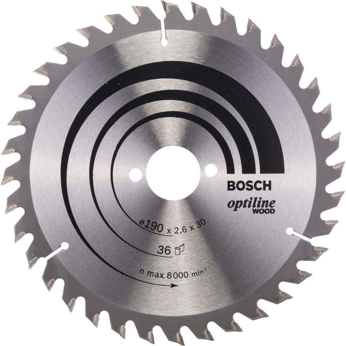 Bosch list kružne testere Optiline Wood 190 x 30 x 2,6 mm, 36 - 2608640616 List kružne testere za drvo BOSCH Madras doo Beograd