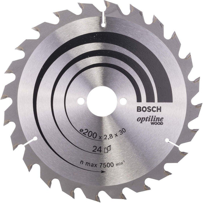 Bosch list kružne testere Optiline Wood 200 x 30 x 2,8 mm, 24 - 2608640618 List kružne testere za drvo BOSCH Madras doo Beograd