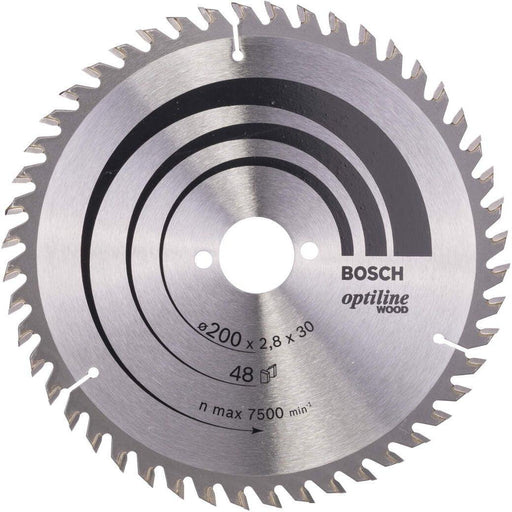Bosch list kružne testere Optiline Wood 200 x 30 x 2,8 mm, 48 - 2608640620 List kružne testere za drvo BOSCH Madras doo Beograd