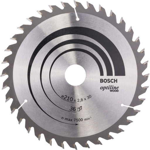 Bosch list kružne testere Optiline Wood 210 x 30 x 2,8 mm, 36 - 2608640622 List kružne testere za drvo BOSCH Madras doo Beograd