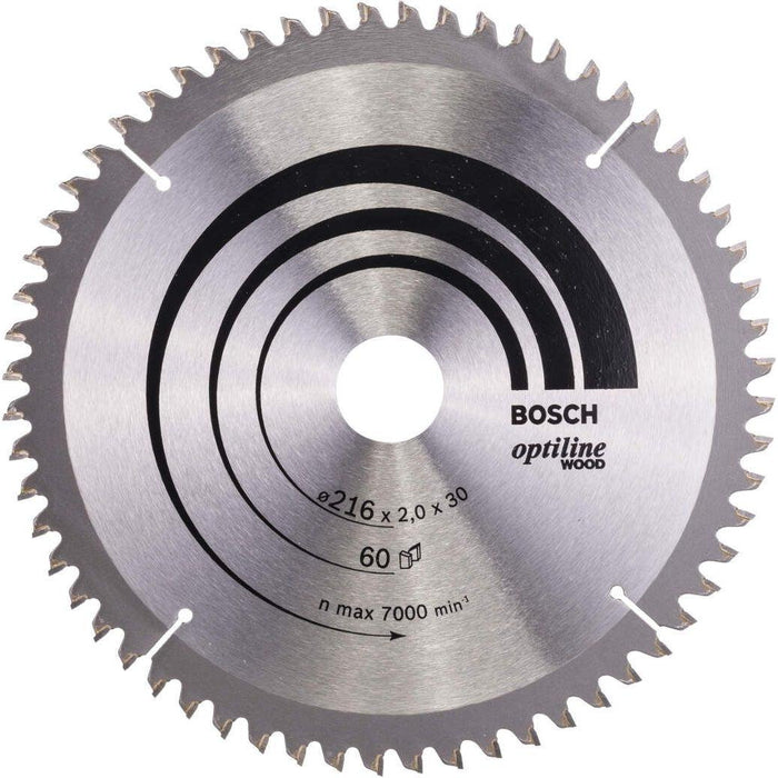 Bosch list kružne testere Optiline Wood 216 x 30 x 2,0 mm, 60 - 2608640433 List kružne testere za drvo BOSCH BOSCH-2608640433 Madras doo Beograd