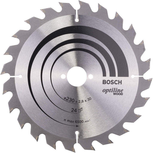 Bosch list kružne testere Optiline Wood 230 x 30 x 2,8 mm, 24 - 2608640627 List kružne testere za drvo BOSCH Madras doo Beograd