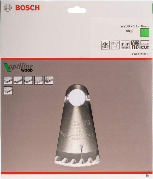Bosch list kružne testere Optiline Wood 230 x 30 x 2,8 mm, 48 - 2608640629 List kružne testere za drvo BOSCH Madras doo Beograd