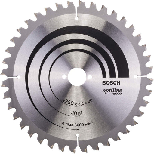 Bosch list kružne testere Optiline Wood 250 x 30 x 3,2 mm, 40 - 2608640643 List kružne testere za drvo BOSCH Madras doo Beograd
