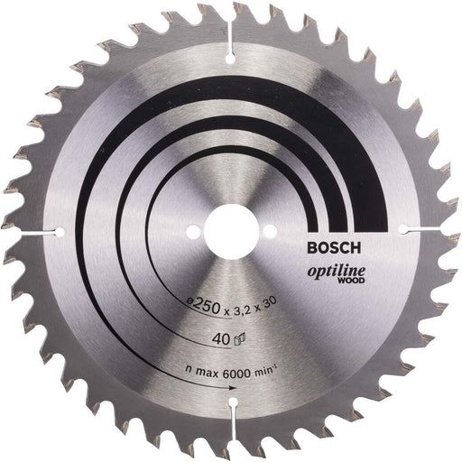 Bosch list kružne testere Optiline Wood 250 x 30 x 3,2 mm, 40 - 2608640728 List kružne testere za drvo BOSCH BOSCH-2608640728 Madras doo Beograd