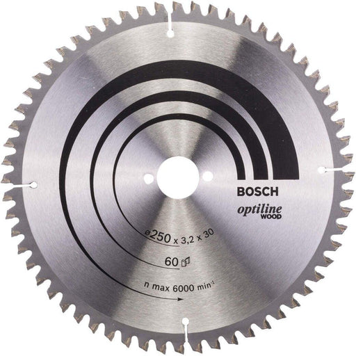 Bosch list kružne testere Optiline Wood 250 x 30 x 3,2 mm, 60 - 2608640644 List kružne testere za drvo BOSCH Madras doo Beograd