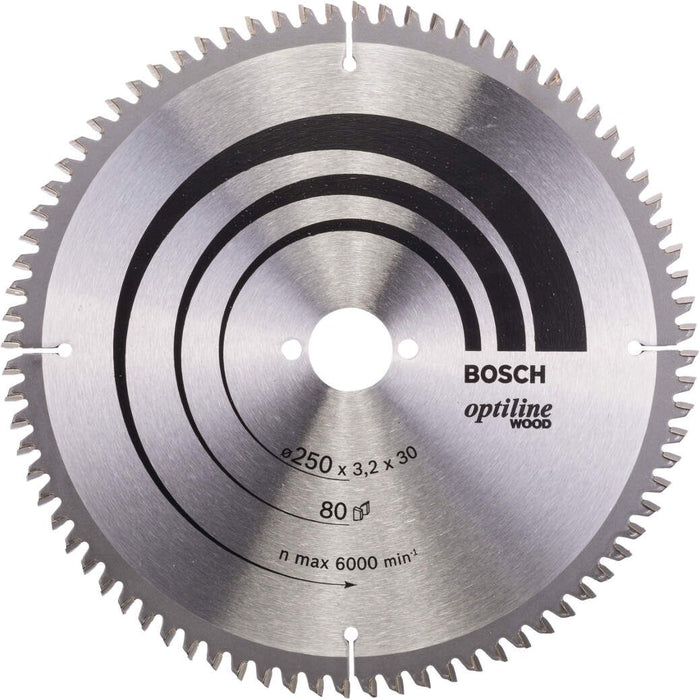Bosch list kružne testere Optiline Wood 250 x 30 x 3,2 mm, 80 - 2608640645 List kružne testere za drvo BOSCH Madras doo Beograd