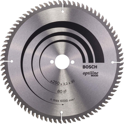 Bosch list kružne testere Optiline Wood 250 x 30 x 3,2 mm, 80 - 2608640660 List kružne testere za drvo BOSCH BOSCH-2608640660 Madras doo Beograd