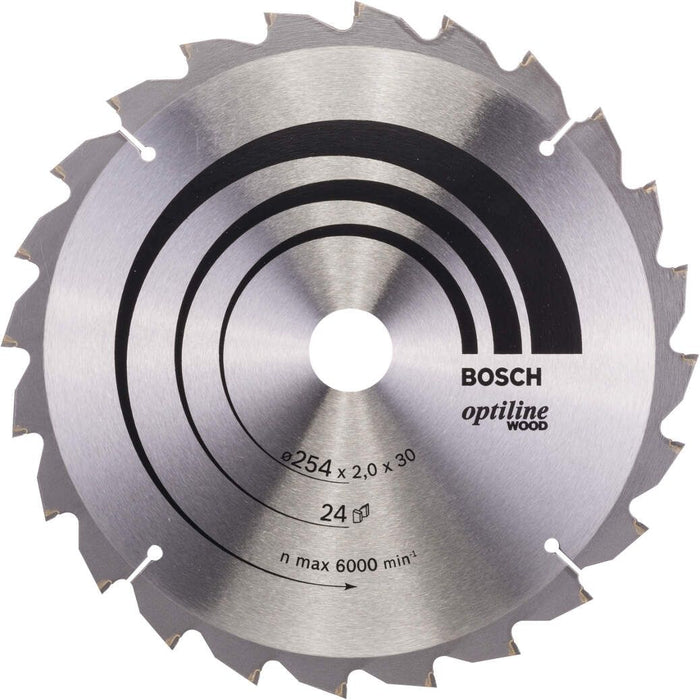 Bosch list kružne testere Optiline Wood 254 x 30 x 2,0 mm, 24 - 2608640434 List kružne testere za drvo BOSCH BOSCH-2608640434 Madras doo Beograd