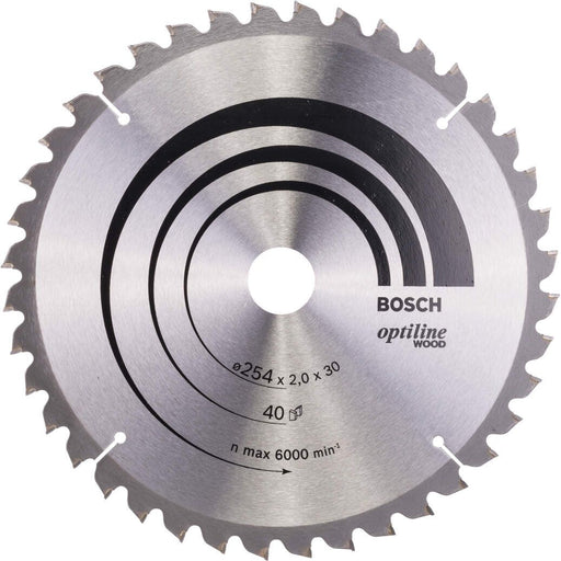 Bosch list kružne testere Optiline Wood 254 x 30 x 2,0 mm, 40 - 2608640435 List kružne testere za drvo BOSCH BOSCH-2608640435 Madras doo Beograd