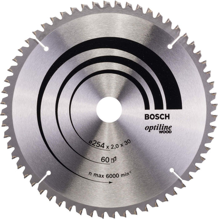 Bosch list kružne testere Optiline Wood 254 x 30 x 2,0 mm, 60 - 2608640436 List kružne testere za drvo BOSCH BOSCH-2608640436 Madras doo Beograd