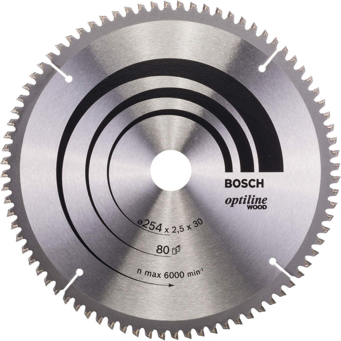 Bosch list kružne testere Optiline Wood 254 x 30 x 2,5 mm, 80 - 2608640437 List kružne testere za drvo BOSCH BOSCH-2608640437 Madras doo Beograd