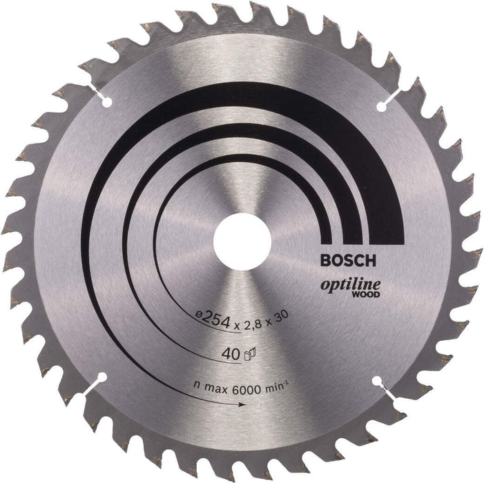 Bosch list kružne testere Optiline Wood 254 x 30 x 2,8 mm, 40 - 2608640443 List kružne testere za drvo BOSCH BOSCH-2608640443 Madras doo Beograd