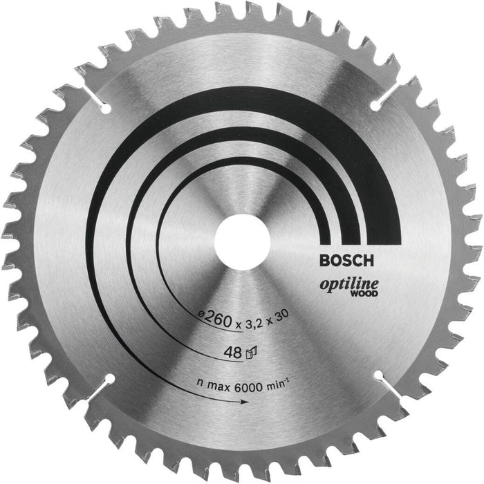 Bosch list kružne testere Optiline Wood 260 x 30 x 3,2 mm, 48 - 2608641202 List kružne testere za drvo BOSCH BOSCH-2608641202 Madras doo Beograd