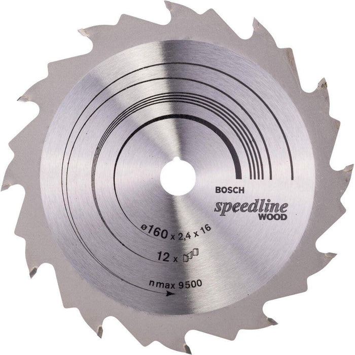 Bosch list kružne testere Speedline Wood 160 x 16 x 2,4 mm, 12 - 2608640784 List kružne testere za drvo BOSCH Madras doo Beograd