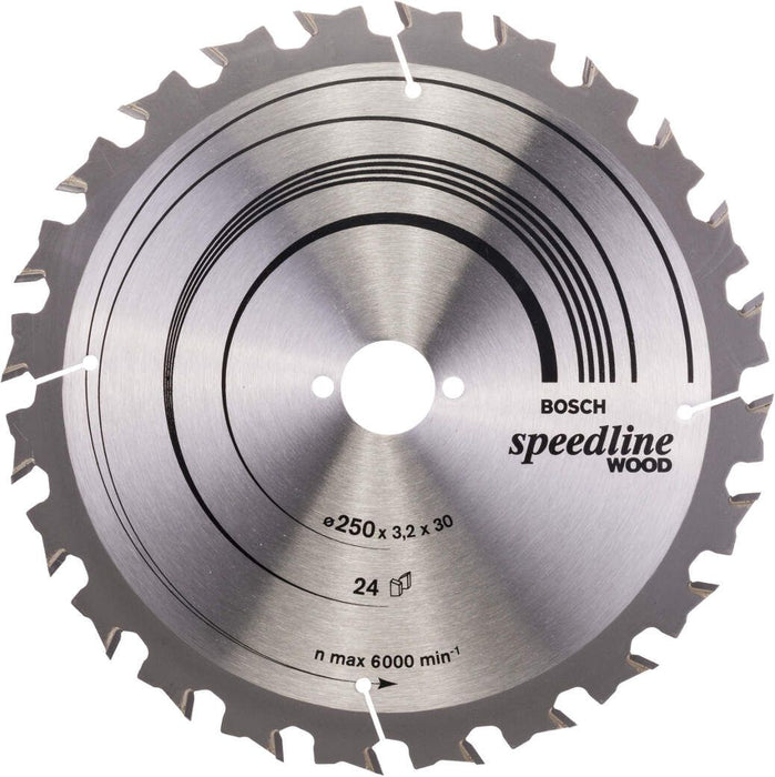 Bosch list kružne testere Speedline Wood 250 x 30 x 3,2 mm, 24 - 2608640680 List kružne testere za drvo BOSCH Madras doo Beograd