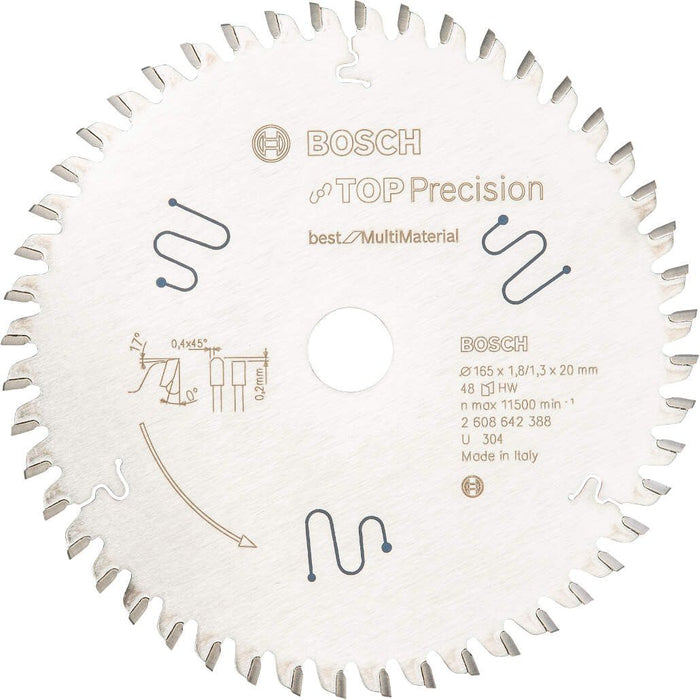 Bosch list kružne testere Top Precision Best for Multi Material 165 x 20 x 1,8 mm, 48 - 2608642388 List višenamenske kružne testere BOSCH BOSCH-2608642388 Madras doo Beograd