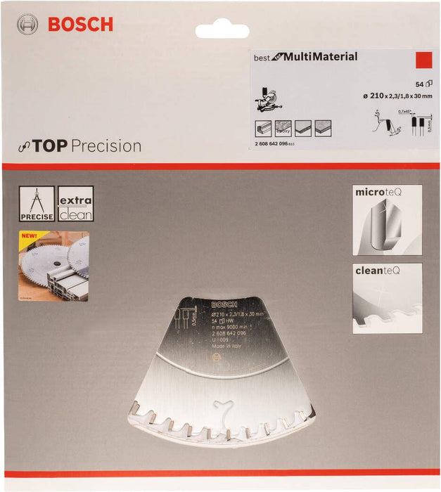 Bosch list kružne testere Top Precision Best for Multi Material 210 x 30 x 2,3 mm, 54 - 2608642096 List višenamenske kružne testere BOSCH BOSCH-2608642096 Madras doo Beograd