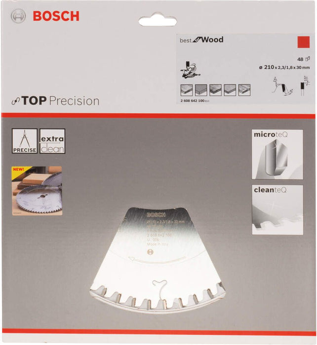 Bosch list kružne testere Top Precision Best for Wood 210 x 30 x 2,3 mm, 48 - 2608642100 List kružne testere za drvo BOSCH BOSCH-2608642100 Madras doo Beograd