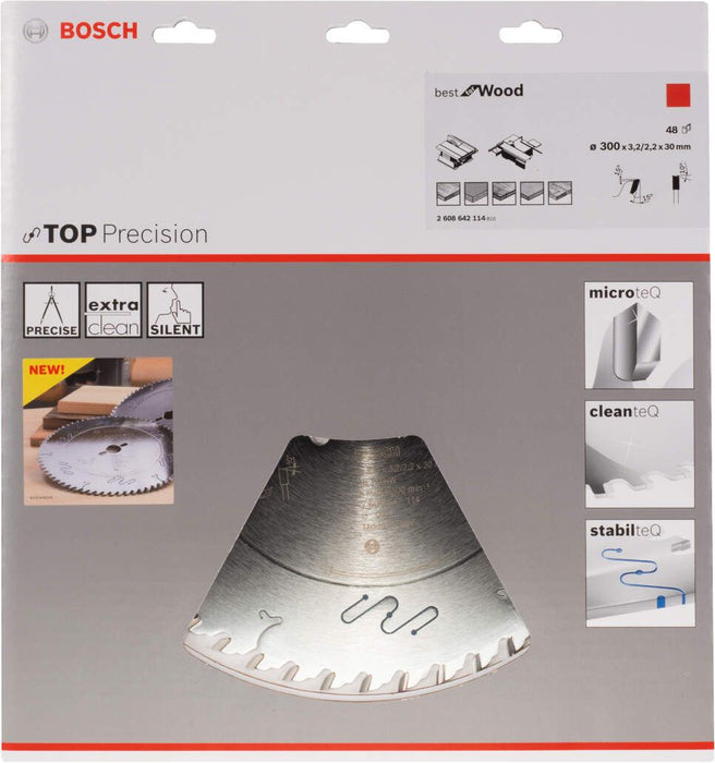 Bosch list kružne testere Top Precision Best for Wood 300 x 30 x 3,2 mm, 48 - 2608642114 List kružne testere za drvo BOSCH BOSCH-2608642114 Madras doo Beograd