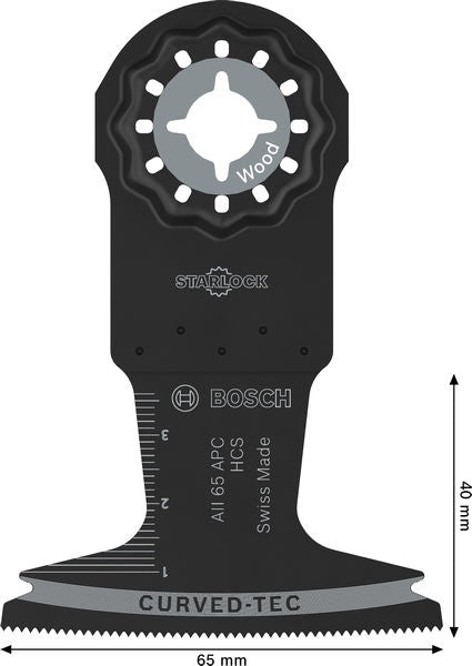 BOSCH List testere za sečenje drveta AII 65 APC, Starlock, 65×40 mm - List testere za uranjanje RB - 1ER AII 6 (2608669254) Madras doo Beograd Madras doo Beograd
