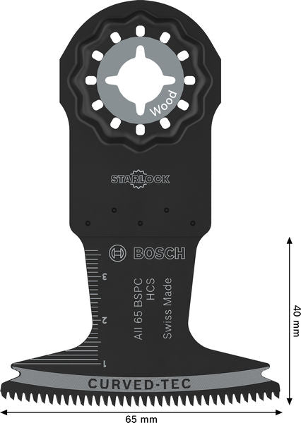 BOSCH List testere za sečenje drveta AII 65 BSPC, Starlock, 65×40 mm - List testere za uranjanje RB - 1ER AII 6 (2608669258) Madras doo Beograd Madras doo Beograd