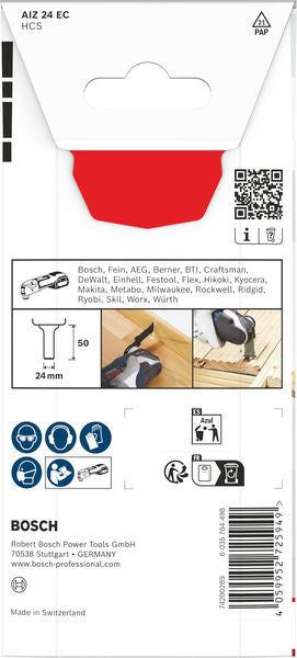 BOSCH List testere za sečenje drveta AIZ 24 EC, Starlock, 24×50 mm - List testere za uranjanje RB - 1ER AIZ 2 (2608669242) Madras doo Beograd Madras doo Beograd