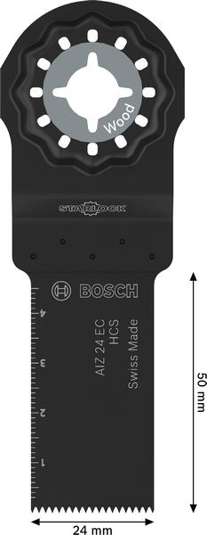 BOSCH List testere za sečenje drveta AIZ 24 EC, Starlock, 24×50 mm - List testere za uranjanje RB - 1ER AIZ 2 (2608669242) Madras doo Beograd Madras doo Beograd