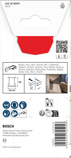 BOSCH List testere za sečenje drveta AIZ 32 BSPC, Starlock, 32×50 mm - List testere za uranjanje RB - 1ER AIZ 3 (2608669243) Madras doo Beograd Madras doo Beograd