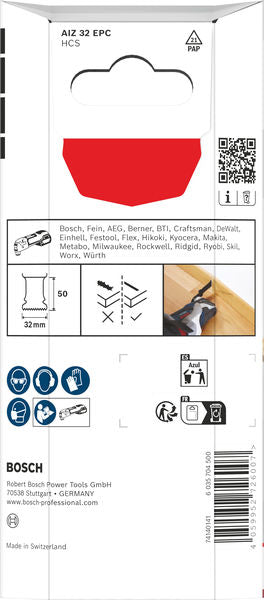 BOSCH List testere za sečenje drveta AIZ 32 EPC, Starlock, 32×50 mm, 5 delova - List testere za uranjanje RB - 5ER AIZ 3 (2608669248) Madras doo Beograd Madras doo Beograd
