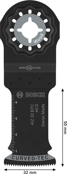 BOSCH List testere za sečenje drveta AIZ 32 EPC, Starlock, 32×50 mm - List testere za uranjanje RB - 25ER AIZ (2608669250) Madras doo Beograd Madras doo Beograd