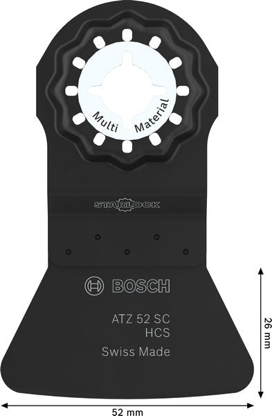 BOSCH List testere za sečenje raznih materijala ATZ 52 SC, Starlock, 52×26 mm, 10 delova - Lopatica RB - 10ER ATZ 52 SC (2608669269) Madras doo Beograd Madras doo Beograd