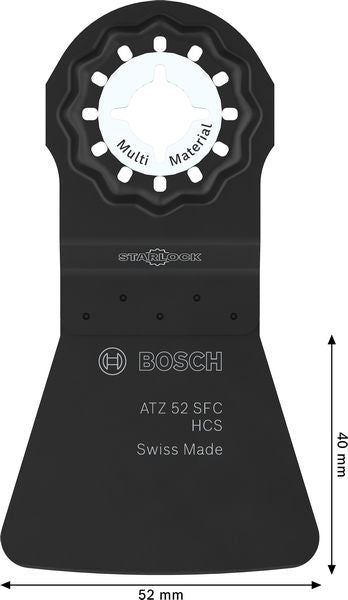 BOSCH List testere za sečenje raznih materijala ATZ 52 SFC, Starlock, 52×40 mm - Lopatica RB - 1ER ATZ 52 SFC (2608669270) Madras doo Beograd Madras doo Beograd