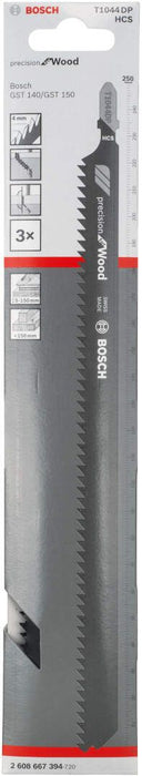 Bosch list ubodne testere T 1044 DP Precision for Wood - pakovanje 3 komada - 2608667394 List ubodne testere BOSCH BOSCH-2608667394 Madras doo Beograd