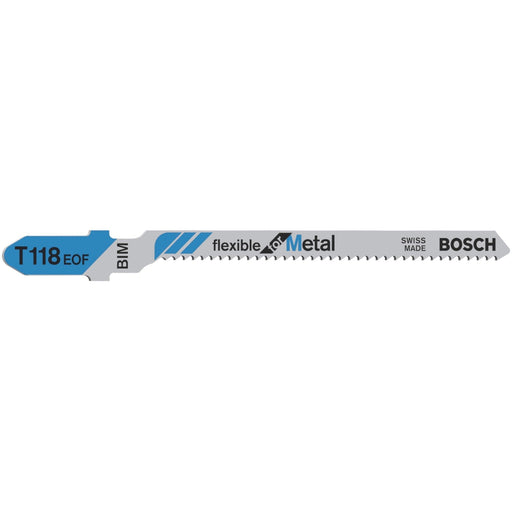 Bosch list ubodne testere T 118 EOF Flexible for Metal - pakovanje 5 komada - 2608634237 List ubodne testere BOSCH BOSCH-2608634237 Madras doo Beograd