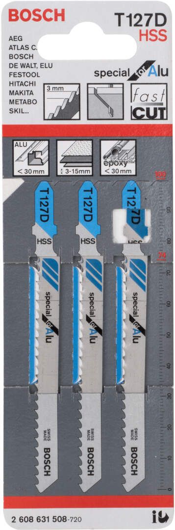 Bosch list ubodne testere T 127 D Special for Alu - pakovanje 3 komada - 2608631508 List ubodne testere BOSCH BOSCH-2608631508 Madras doo Beograd