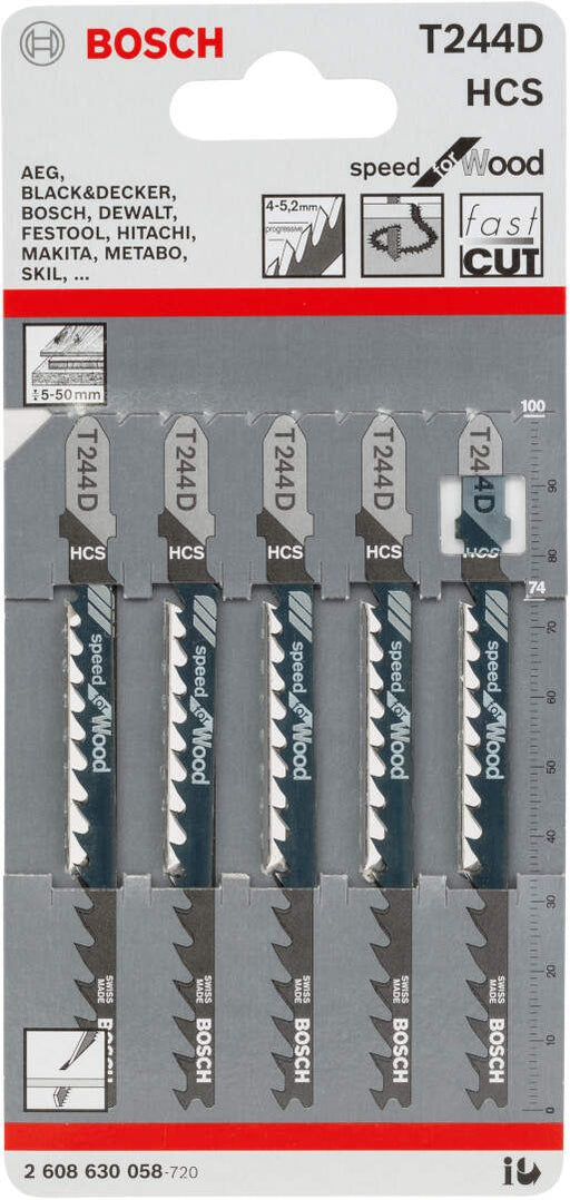 Bosch list ubodne testere T 244 D Speed for Wood - pakovanje 3 komada - 2608630879 List ubodne testere BOSCH BOSCH-2608630879 Madras doo Beograd