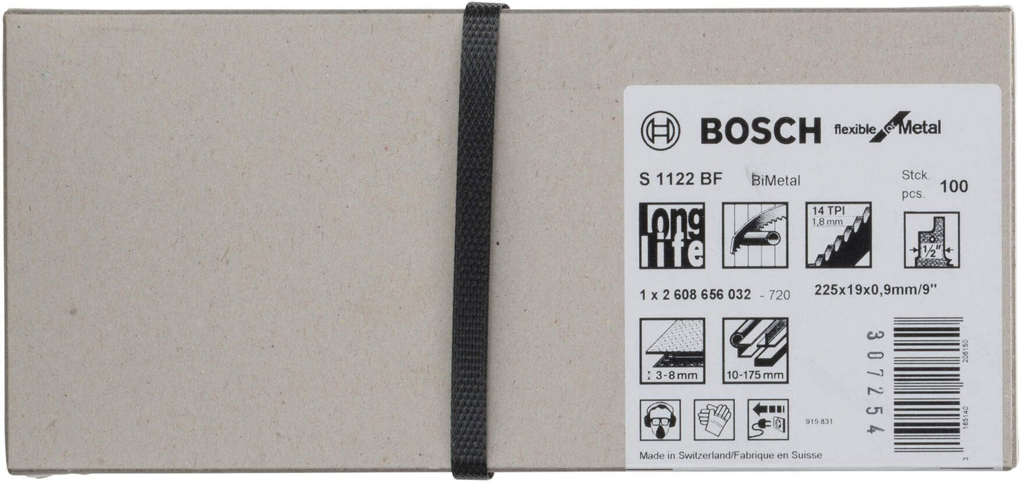 Bosch list univerzalne testere S 1122 BF Flexible for Metal - pakovanje 100 komada - 2608656032 List univerzalne testere BOSCH Madras doo Beograd