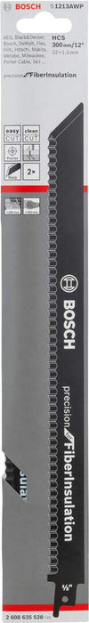 Bosch list univerzalne testere S 1213 AWP Precision for FiberInsulation - pakovanje 2 komada - 2608635528 List univerzalne testere BOSCH BOSCH-2608635528 Madras doo Beograd