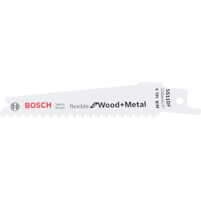 Bosch list univerzalne testere S 511 DF Flexible for Wood and Metal - pakovanje 5 komada - 2608657723 List univerzalne testere BOSCH BOSCH-2608657723 Madras doo Beograd