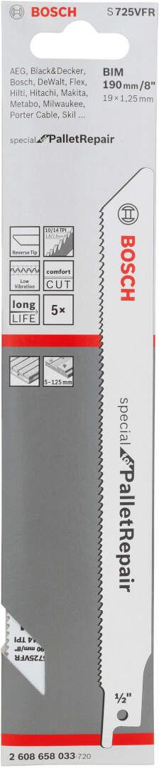 Bosch list univerzalne testere S 725 VFR za reparaciju paleta - pakovanje 5 komada - 2608658033 List univerzalne testere BOSCH BOSCH-2608658033 Madras doo Beograd