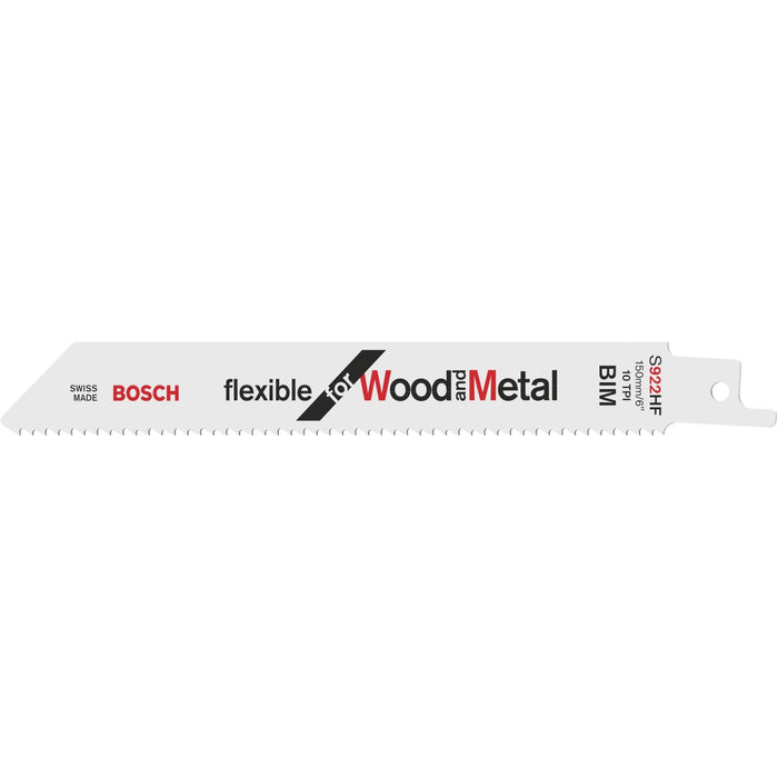 Bosch list univerzalne testere S 922 HF Flexible for Wood and Metal - pakovanje 5 komada - 2608656016 List univerzalne testere BOSCH BOSCH-2608656016 Madras doo Beograd