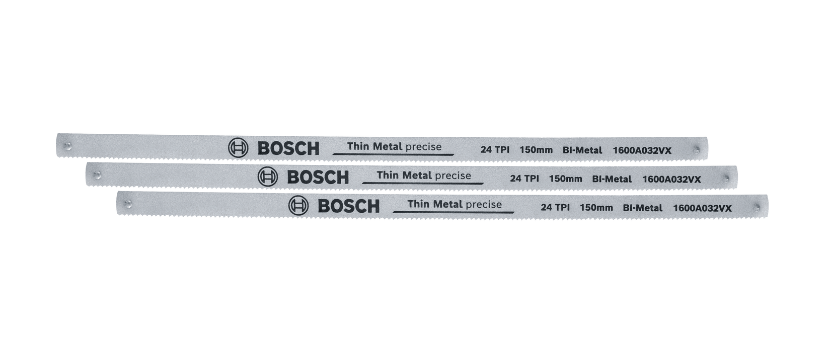 BOSCH Listovi za bonsek od 150 mm 24 TPI 3 komada - List testere Hacksaw Blades 150mm 24TPI (1600A032UL) Madras doo Beograd Madras doo Beograd