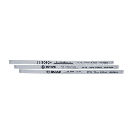 BOSCH Listovi za bonsek od 150 mm 24 TPI 3 komada - List testere Hacksaw Blades 150mm 24TPI (1600A032UL) Madras doo Beograd Madras doo Beograd