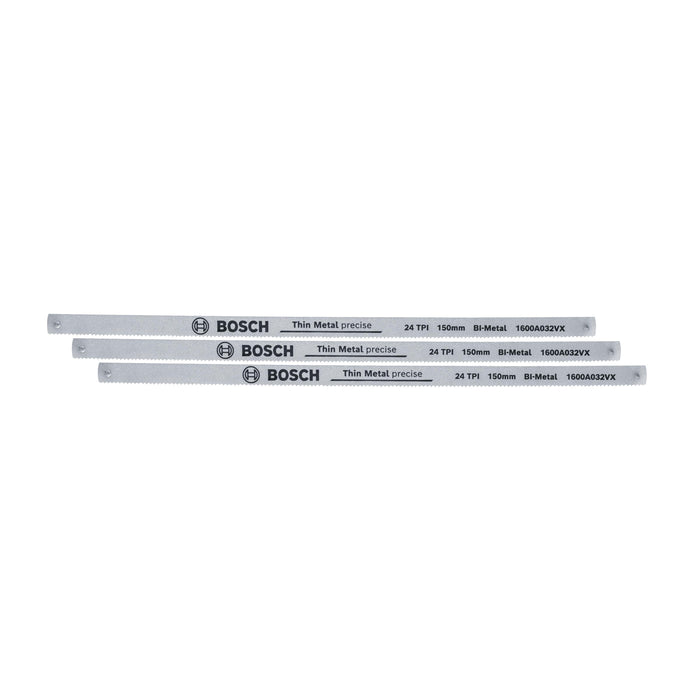 BOSCH Listovi za bonsek od 150 mm 24 TPI 3 komada - List testere Hacksaw Blades 150mm 24TPI (1600A032UL) Madras doo Beograd Madras doo Beograd
