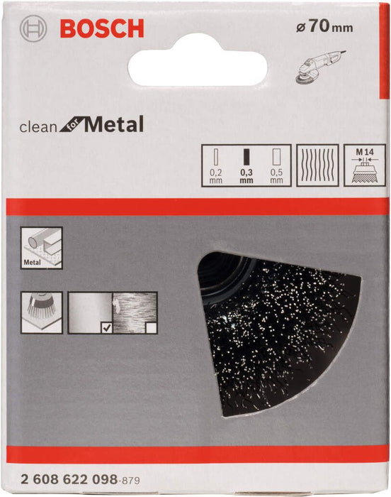 Bosch lončasta četka 75 mm, 0,3 mm, M14 - 2608622098 Lončasta četka BOSCH Madras doo Beograd