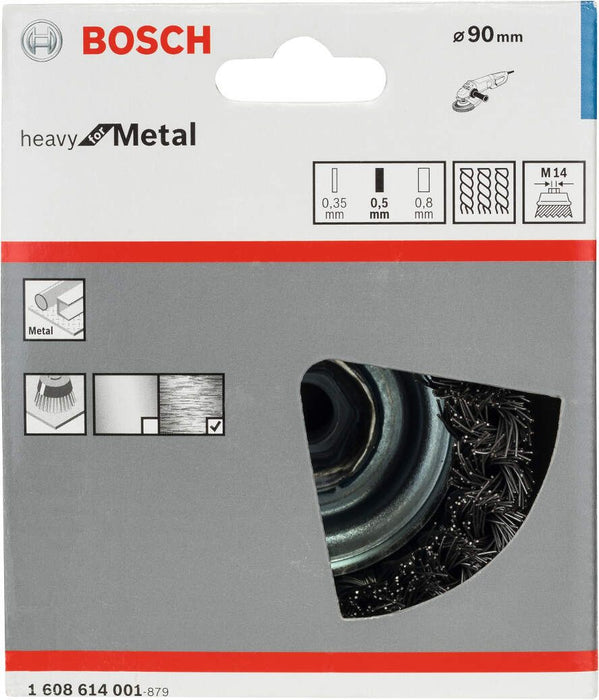 Bosch lončasta četka 90 mm, 0,5 mm, M14 - 1608614001 Lončasta četka BOSCH BOSCH-1608614001 Madras doo Beograd