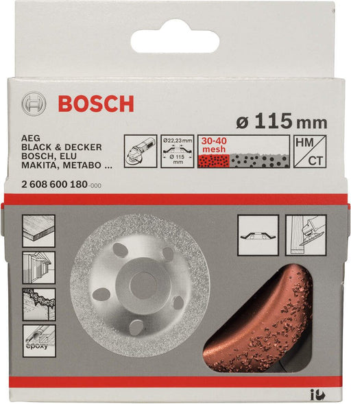 Bosch lončasta ploča sa tvrdim metalom 115 x 22,23 mm; fino, zakošeno - 2608600180 Lončasta ploča BOSCH BOSCH-2608600180 Madras doo Beograd